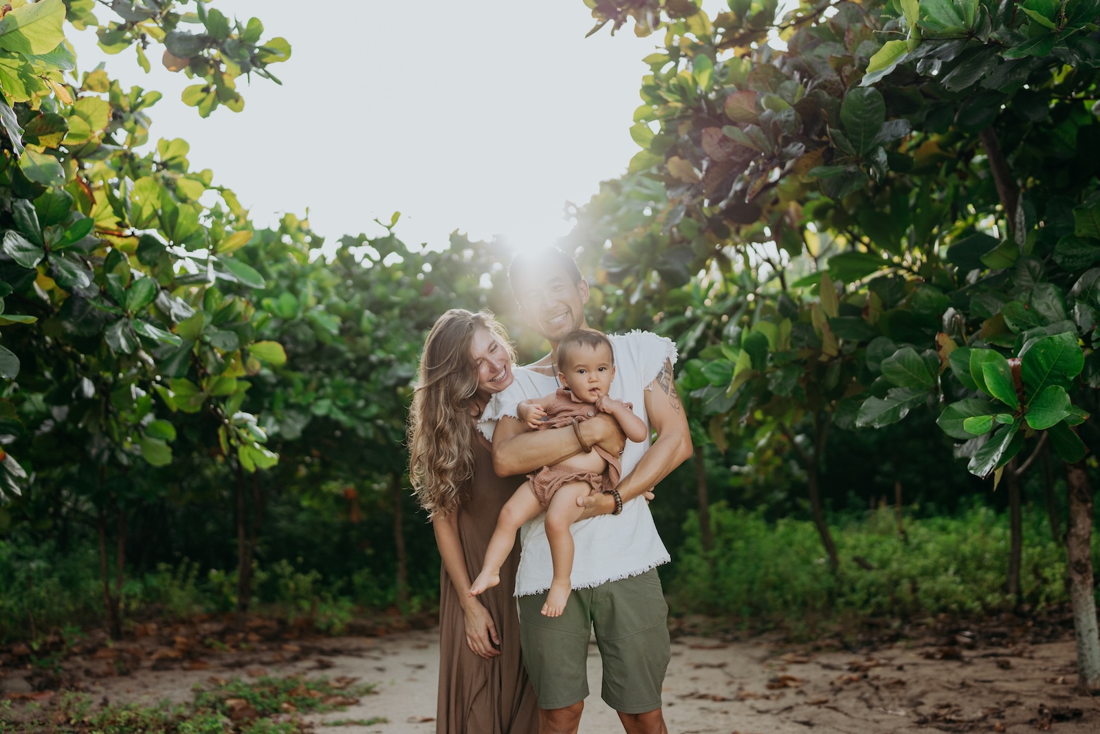 Family on the beach